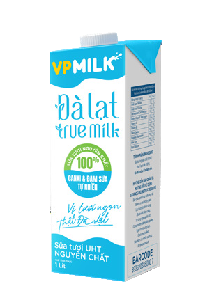 Đà Lạt True Milk UHT Nguyên chất 1 Lít