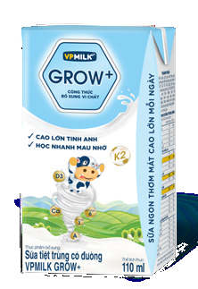 VPMilk Grow+ Có đường