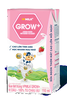 VPMilk Grow+ Vị dâu