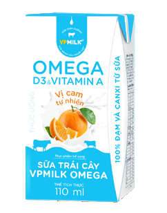 VPMilk Omega Sữa trái cây vị cam
