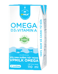 VPMilk Omega Ít đường - hộp