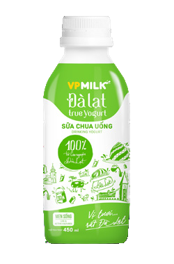 Sữa chua uống Đà Lạt True Yogurt chai 450ml
